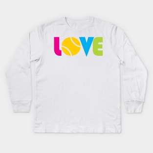 Love Tennis Kids Long Sleeve T-Shirt